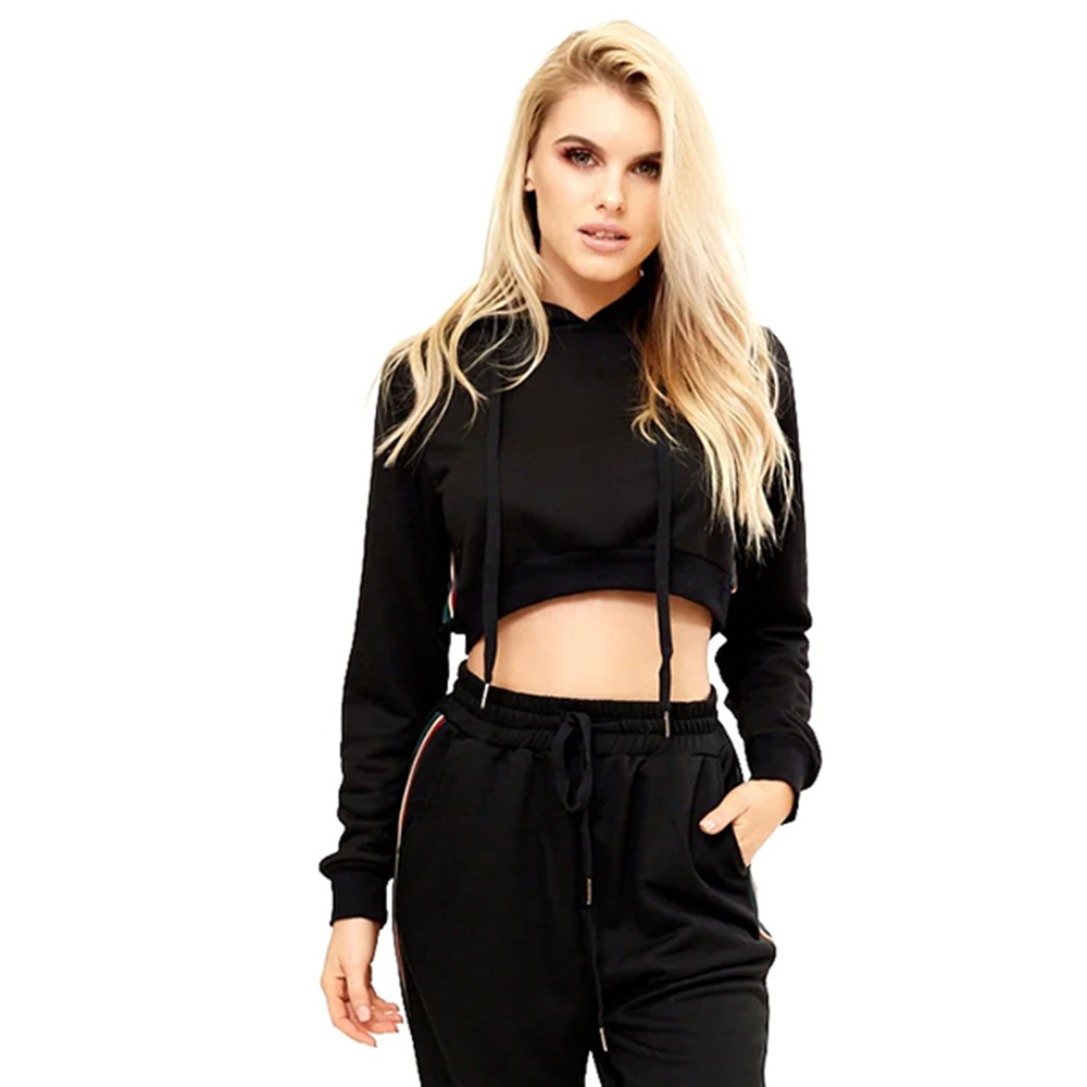 Women's Crop Hoodies Sets